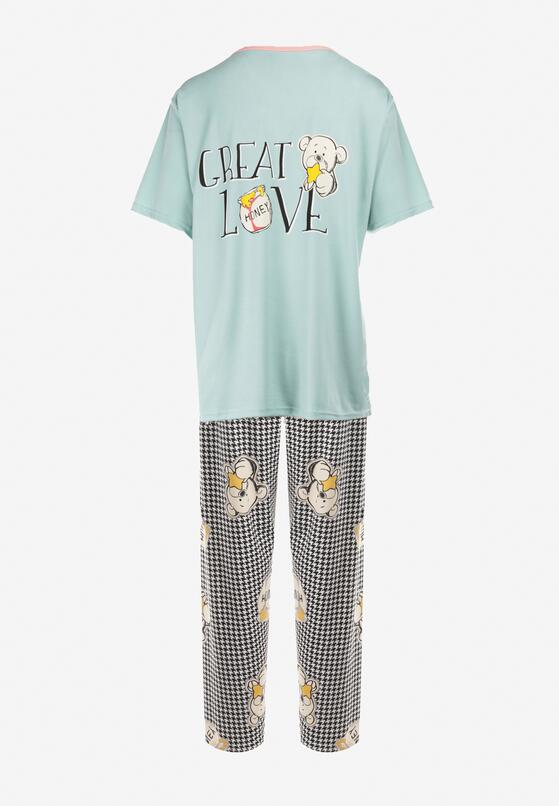 Compleu pijama Verde mentă 6