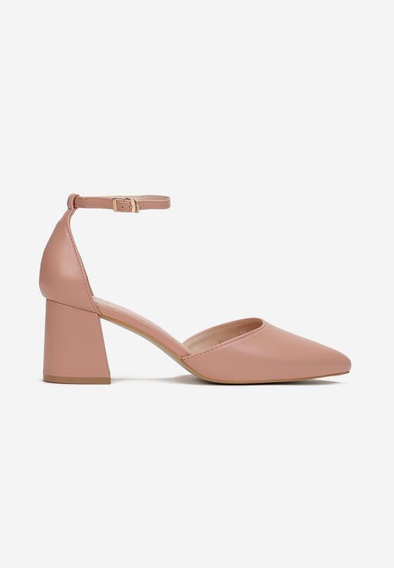 Pantofi cu toc Roz 3