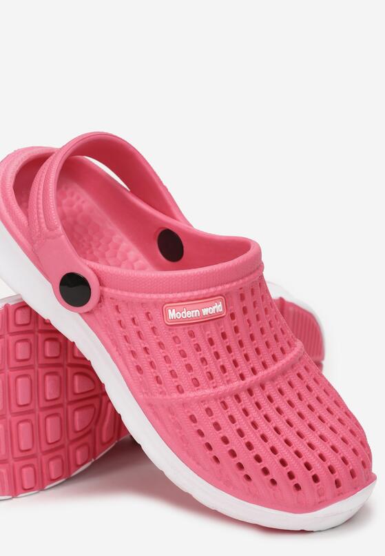 Papuci Fucsia cu alb 3