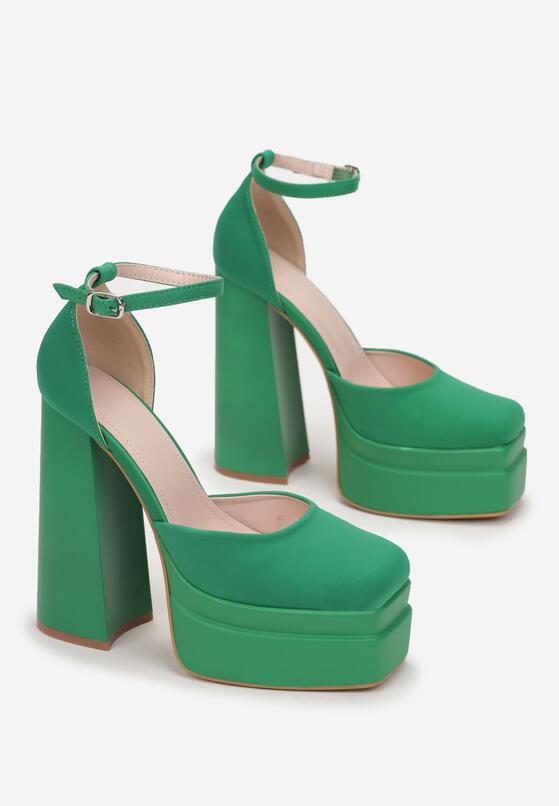 Zielone Sandały Meganie