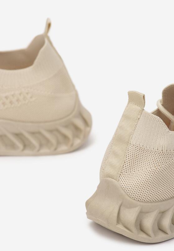 Beżowe Buty Sportowe Telephotis 6