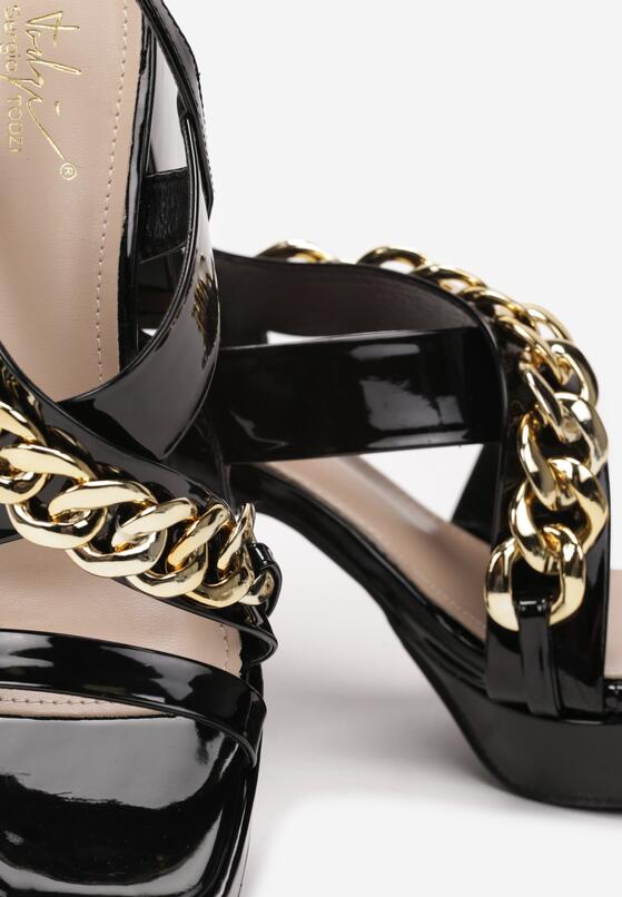 Czarne Sandały Ampomene 5