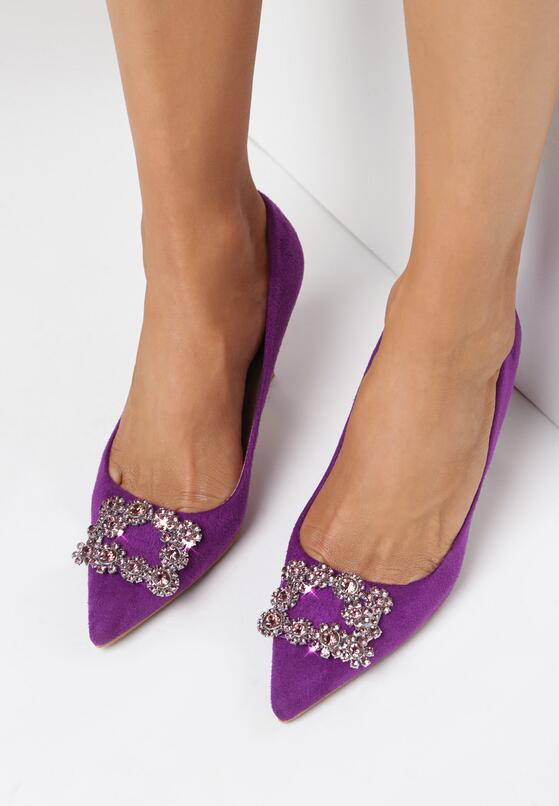 Pantofi stiletto Mov 2