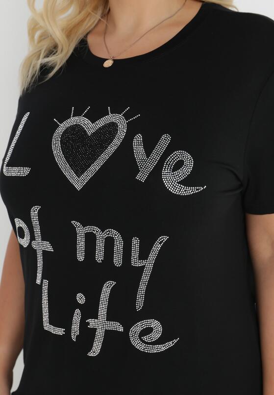 Czarny T-shirt Ionane 5
