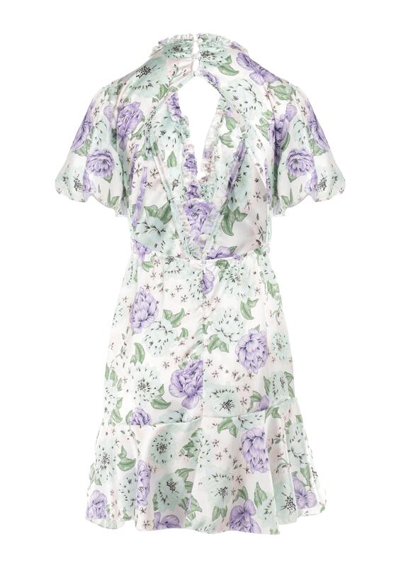 Biała Sukienka Satynowa Phaelon 7