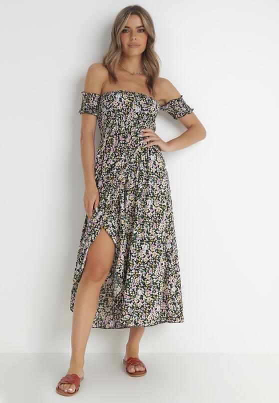 Czarna Sukienka z Wiskozy Pronele 1