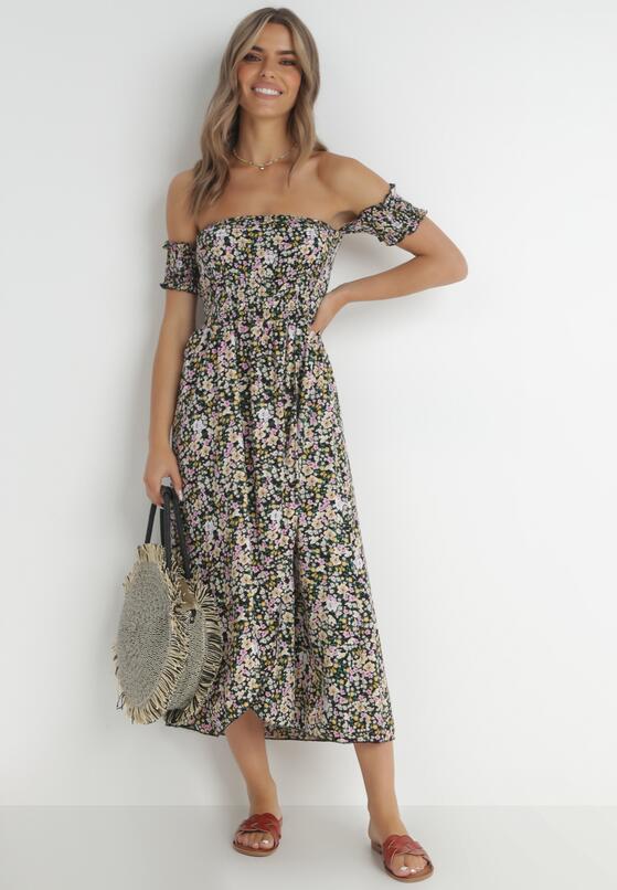 Czarna Sukienka z Wiskozy Pronele 2