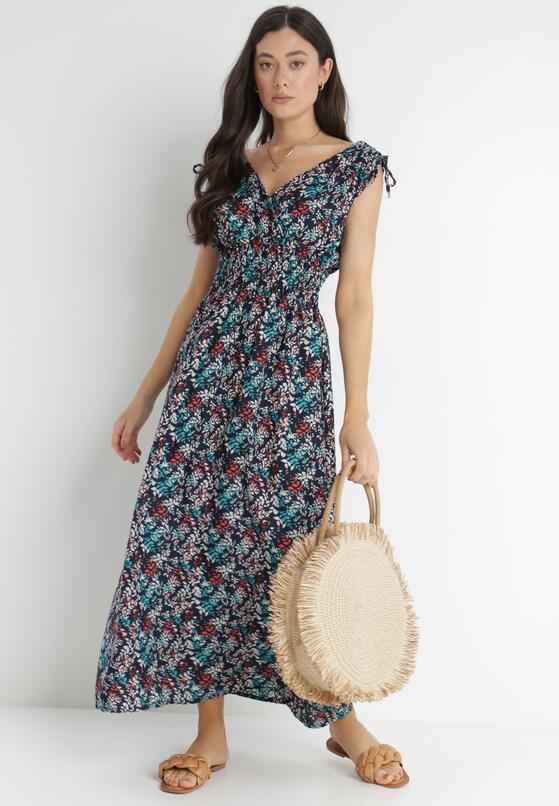 Granatowa Sukienka Soursa 2