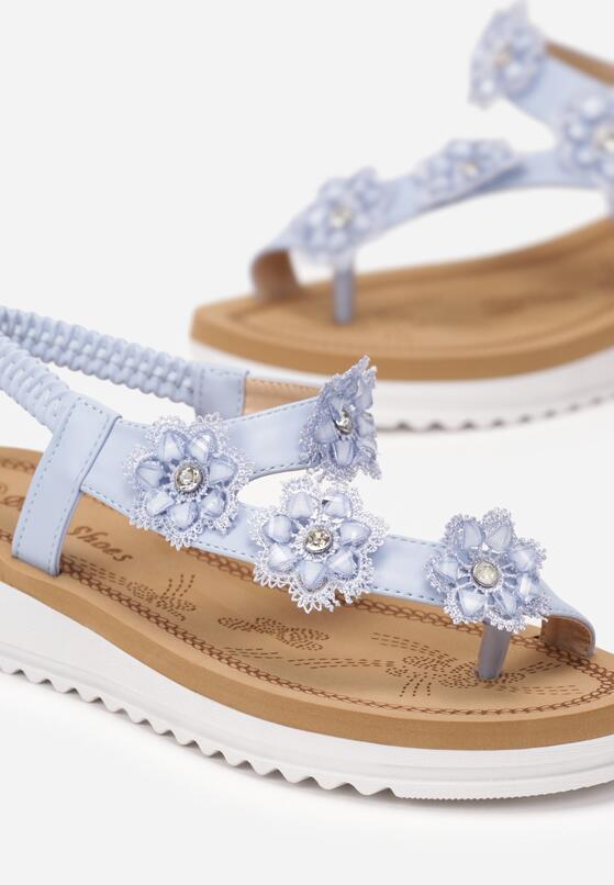 Niebieskie Sandały Bomky 5