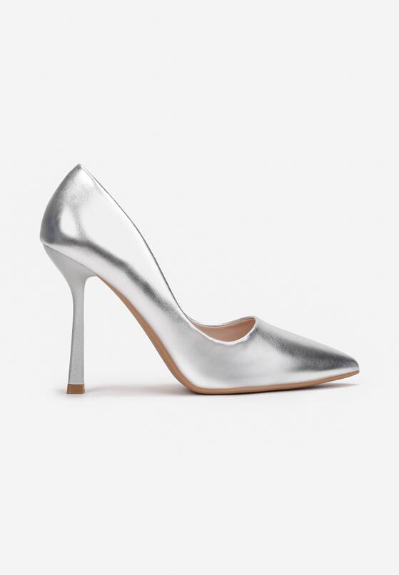 Pantofi stiletto Argintii 3