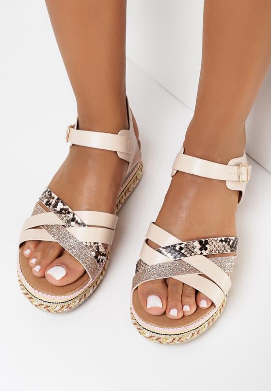 Beżowe Sandały Meepey 2
