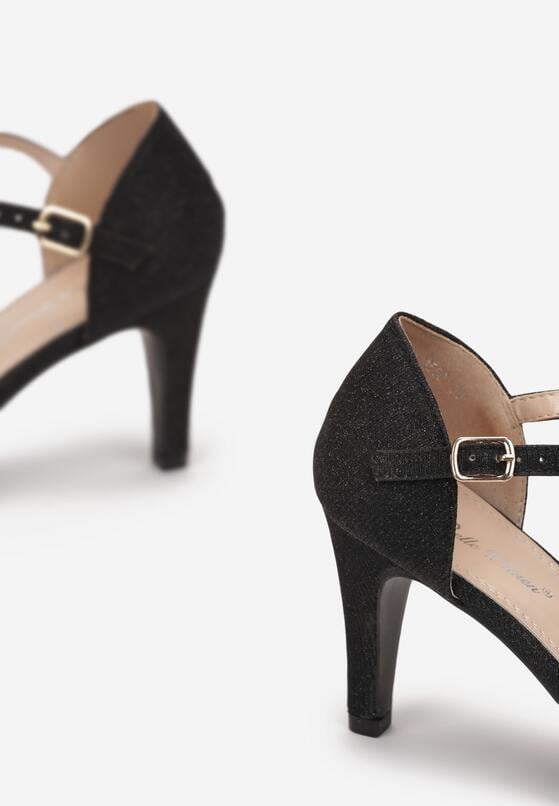 Czarne Sandały Amarhima 5