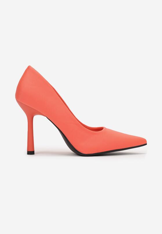 Pantofi stiletto Portocalii 3