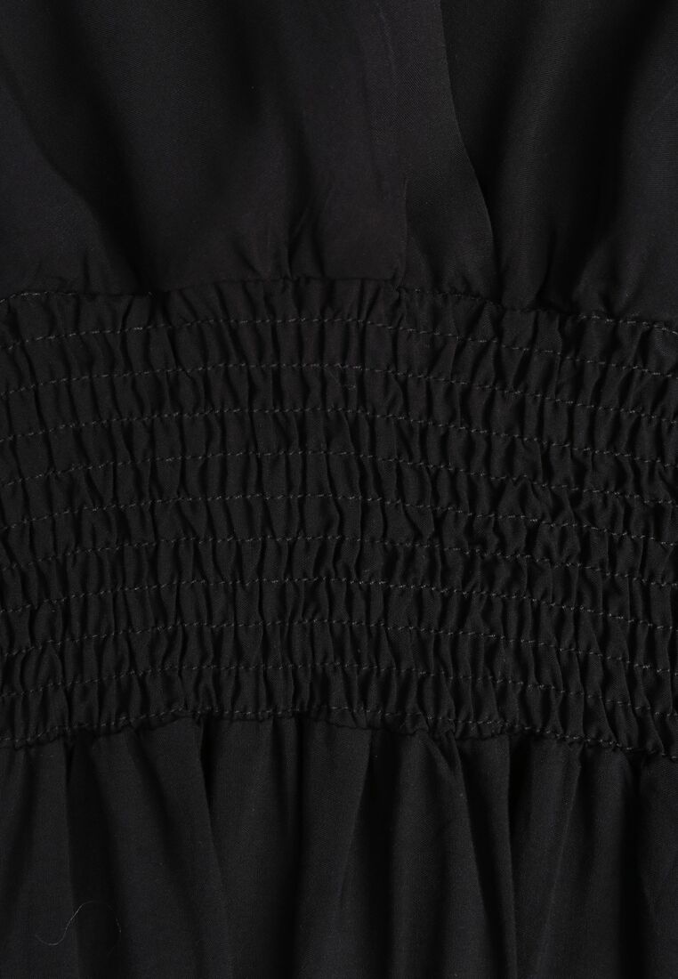 Czarna Sukienka z Wiskozy Saede 8