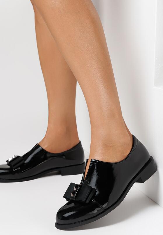 Czarne Półbuty ze Skórzaną Wkładką Europa 2