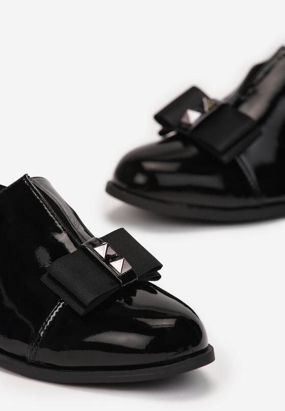 Czarne Półbuty ze Skórzaną Wkładką Europa 5