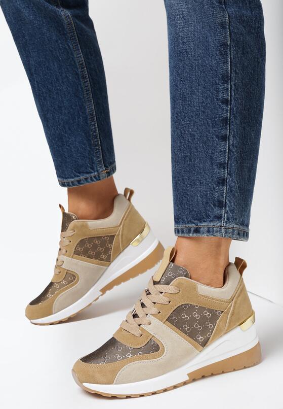Ciemnobeżowe Sneakersy Tyrysus 1
