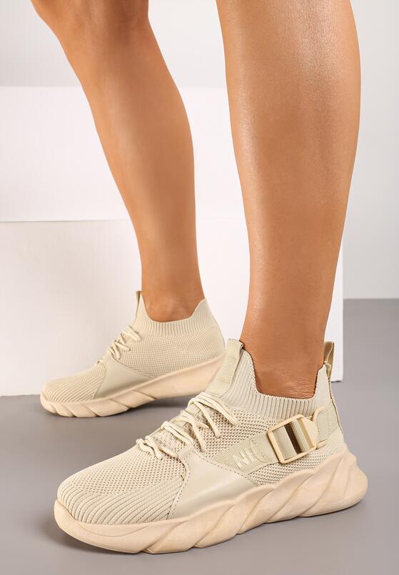 Beżowe Buty Sportowe Ancan 2