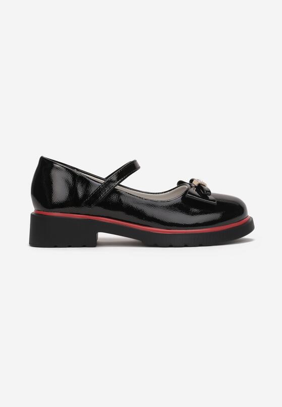 Pantofi casual Negru cu roșu 1