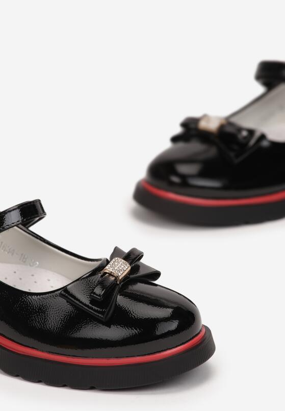 Pantofi casual Negru cu roșu 3