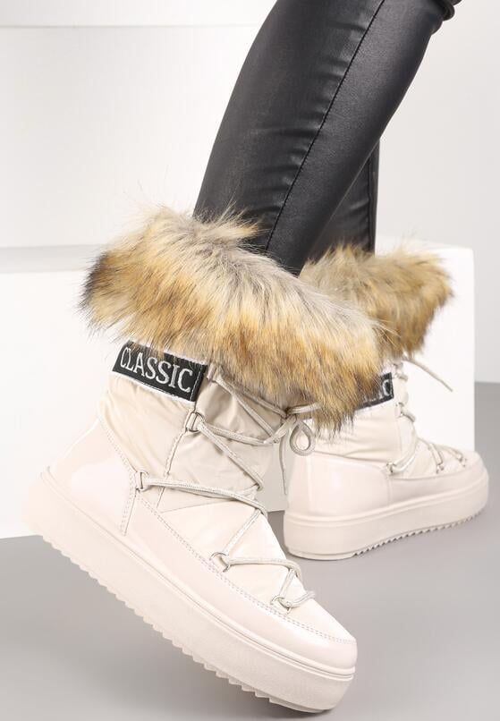 Beżowe Śniegowce Plotia 2