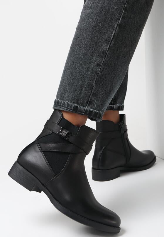 Czarne Botki Chrisanne 2