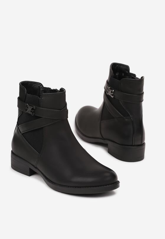 Czarne Botki Chrisanne 4