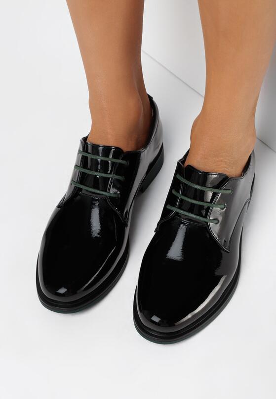 Czarne Półbuty ze Skórzaną Wkładką Pasha 2