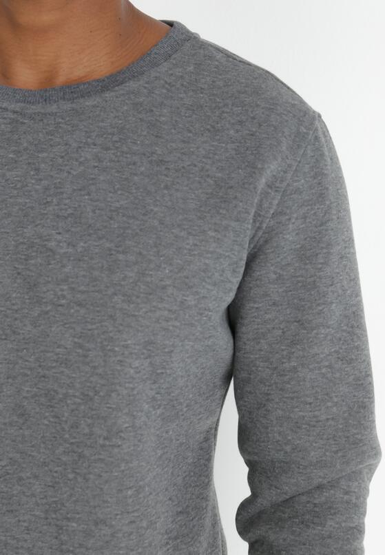 Ciemnoszara Bluza Nierozpinana Basic Verda 5