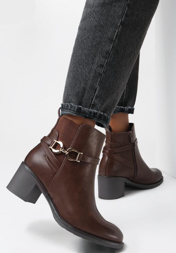 Brązowe Botki Dephitrite 2