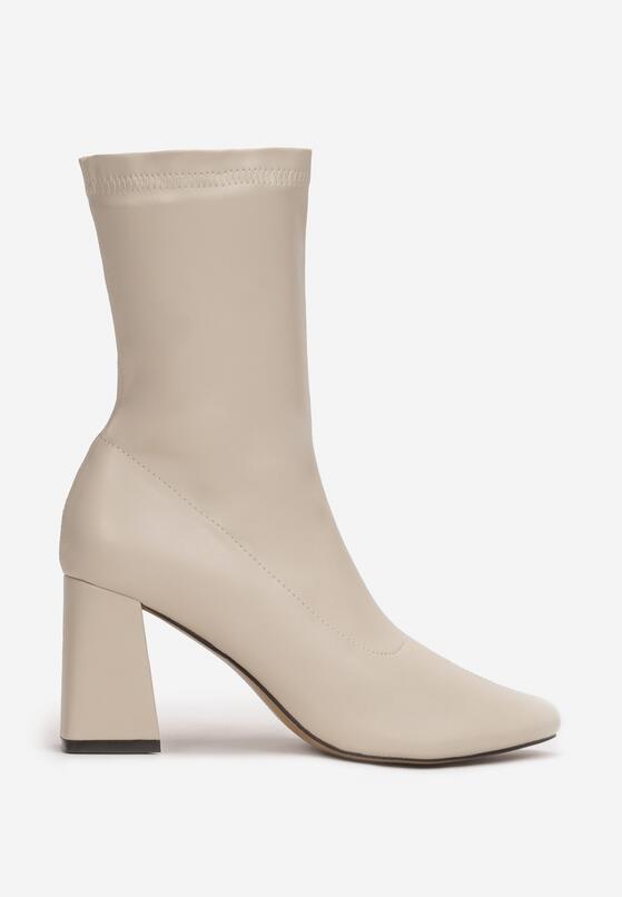 Beżowe Botki Stellen 3