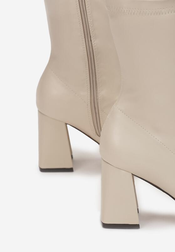 Beżowe Botki Stellen 5