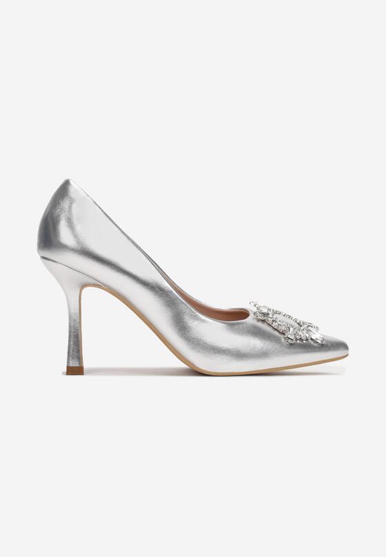 Pantofi stiletto Argintii 3