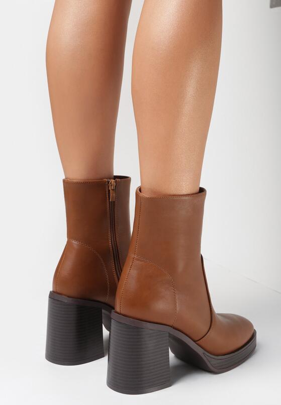 Brązowe Botki Kinet 2