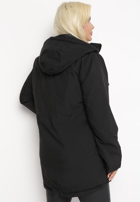 Czarna Kurtka Parka Hiza 3