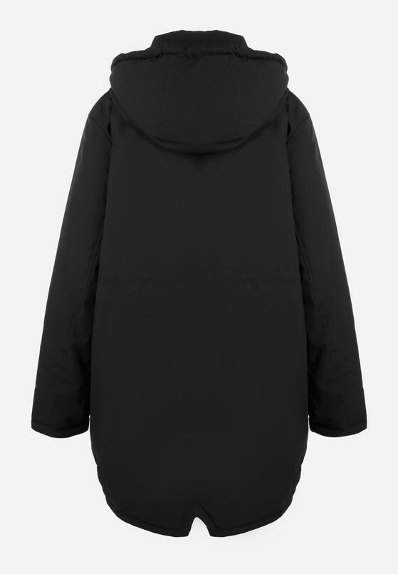 Czarna Kurtka Parka Hiza 7