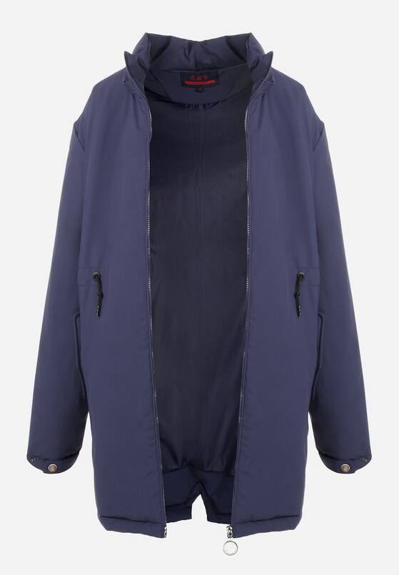 Granatowa Kurtka Parka Hiza 8