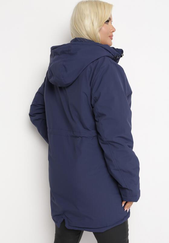 Granatowa Kurtka Parka Hiza 3