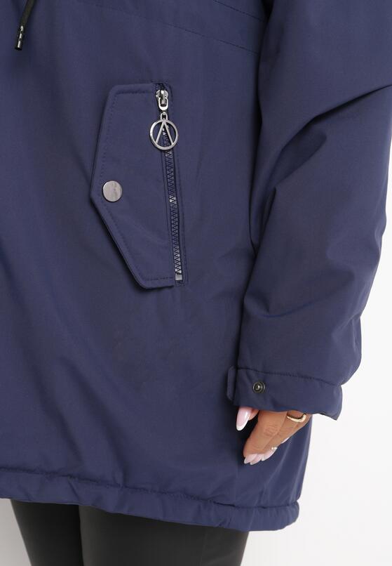Granatowa Kurtka Parka Hiza 5