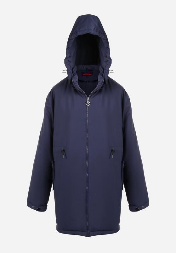 Granatowa Kurtka Parka Hiza 6