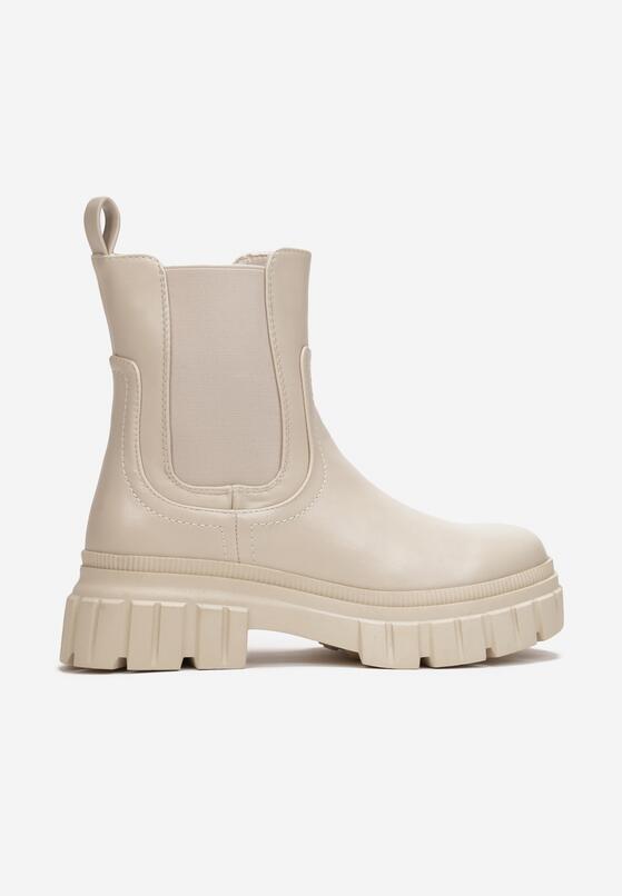 Beżowe Botki Ivenky 3