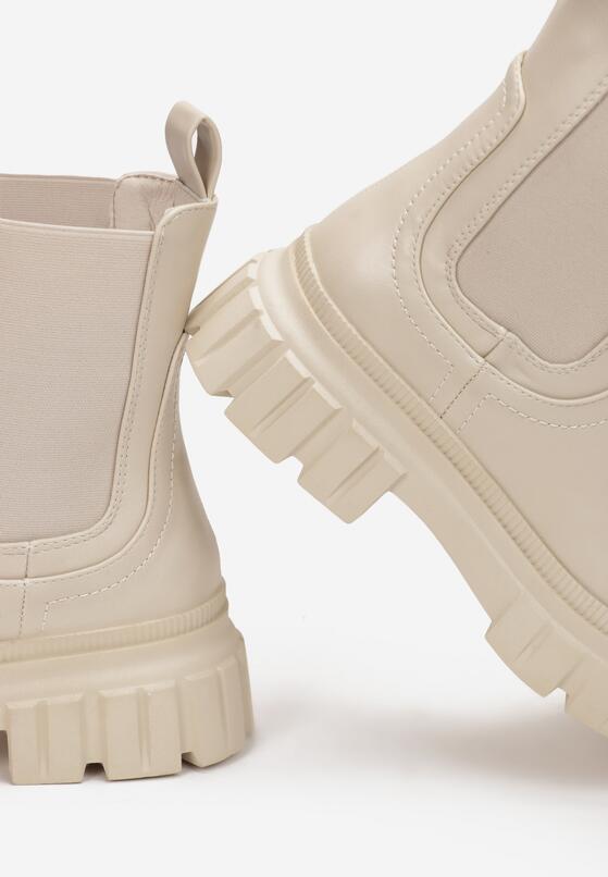 Beżowe Botki Ivenky 5