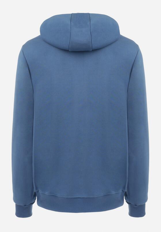 Granatowa Bluza Kangurowa z Kapturem Caeano 7