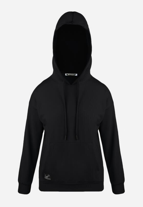 Czarna Bluza Kangur z Kapturem Panonice 6