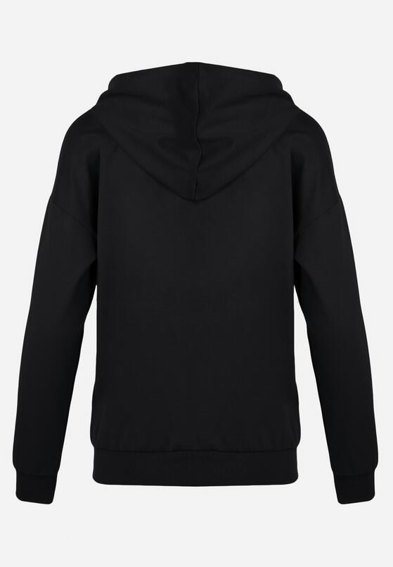 Czarna Bluza Kangur z Kapturem Panonice 7