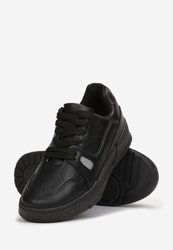 Czarne Buty Sportowe Sznurowane Iomare 4