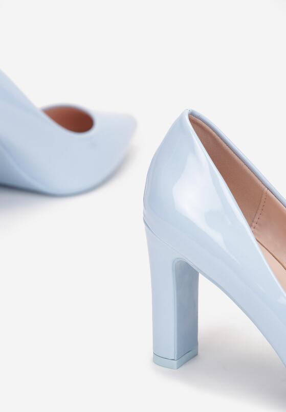 Pantofi cu toc Albastru deschis 5