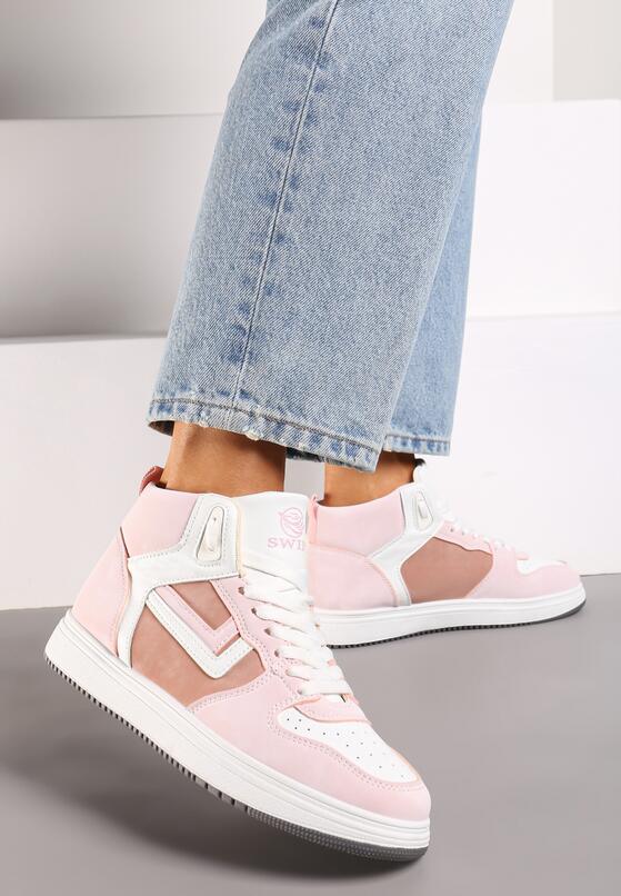 Sneakers Alb cu roz 2