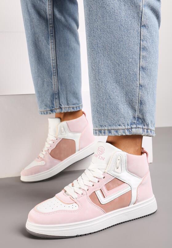 Sneakers Alb cu roz 3