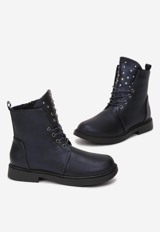 Granatowe Botki Esih 2